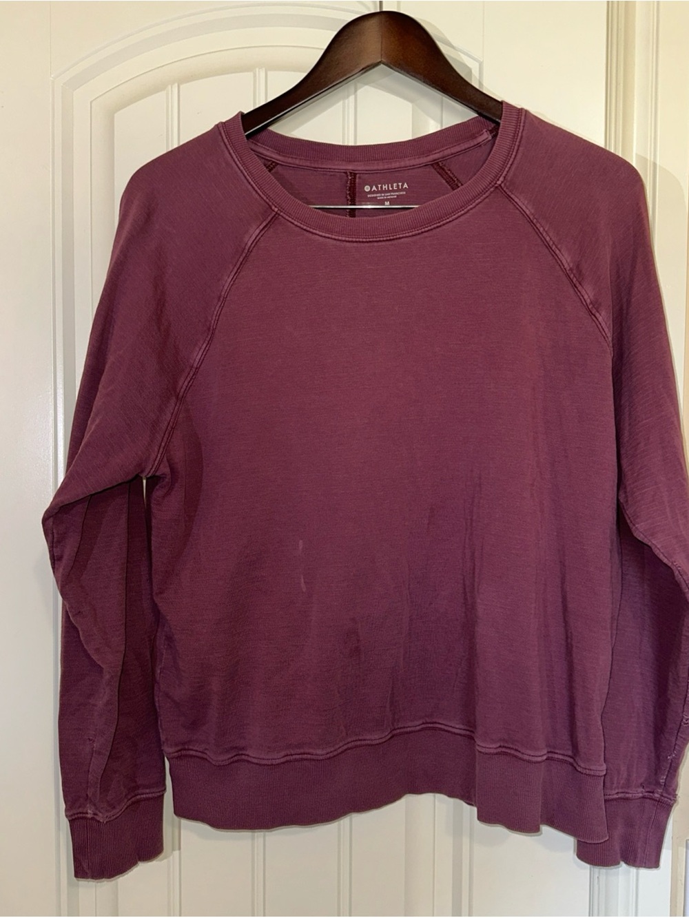 Athleta Sundown Lightweight Crew Neck Sweatshirt M